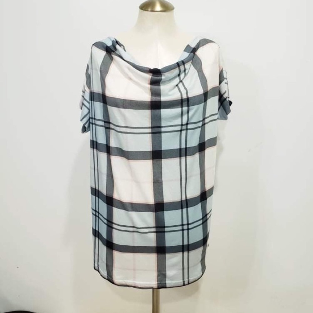 Barbour Multi-Color Plaid Short Sleeve Tunic Medium. US Size 8. Summer Tartan.